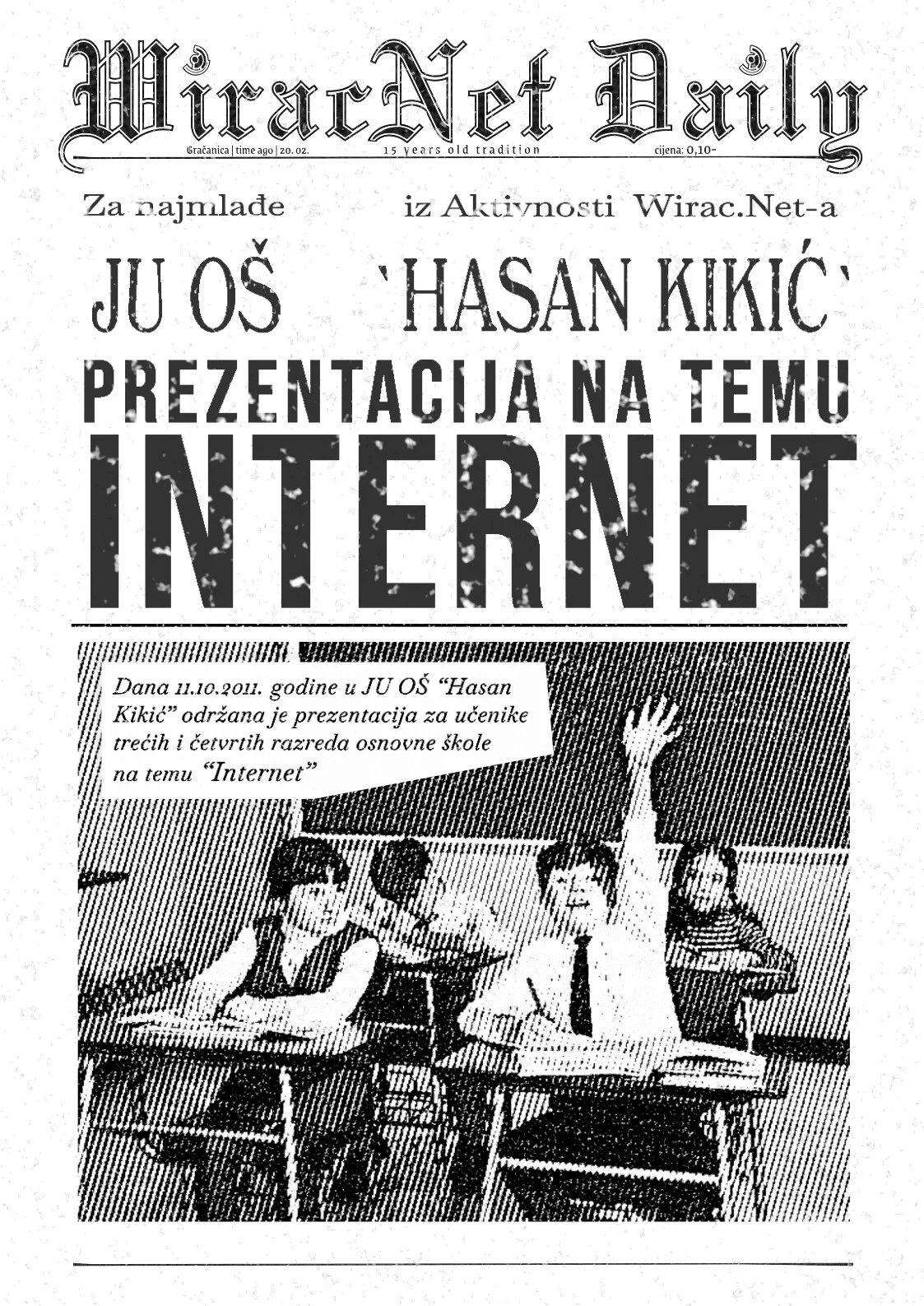 Prezentacija na temu Internet, 2011.