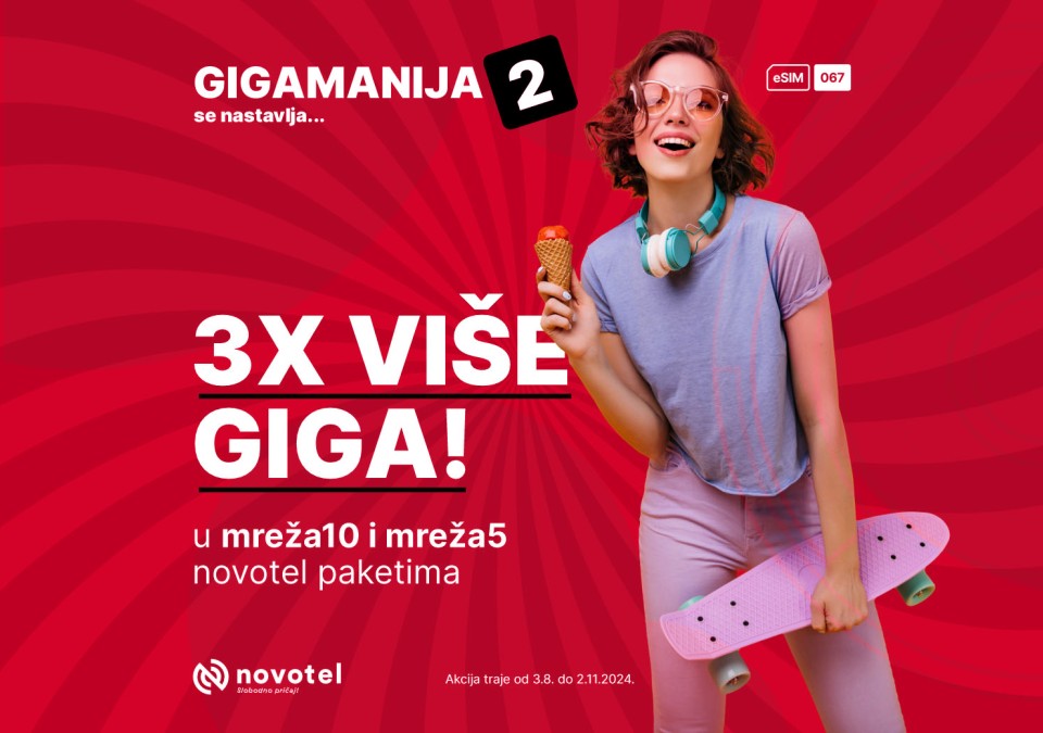 Mobilna telefonija | Novotel 🖁 eSIM 067